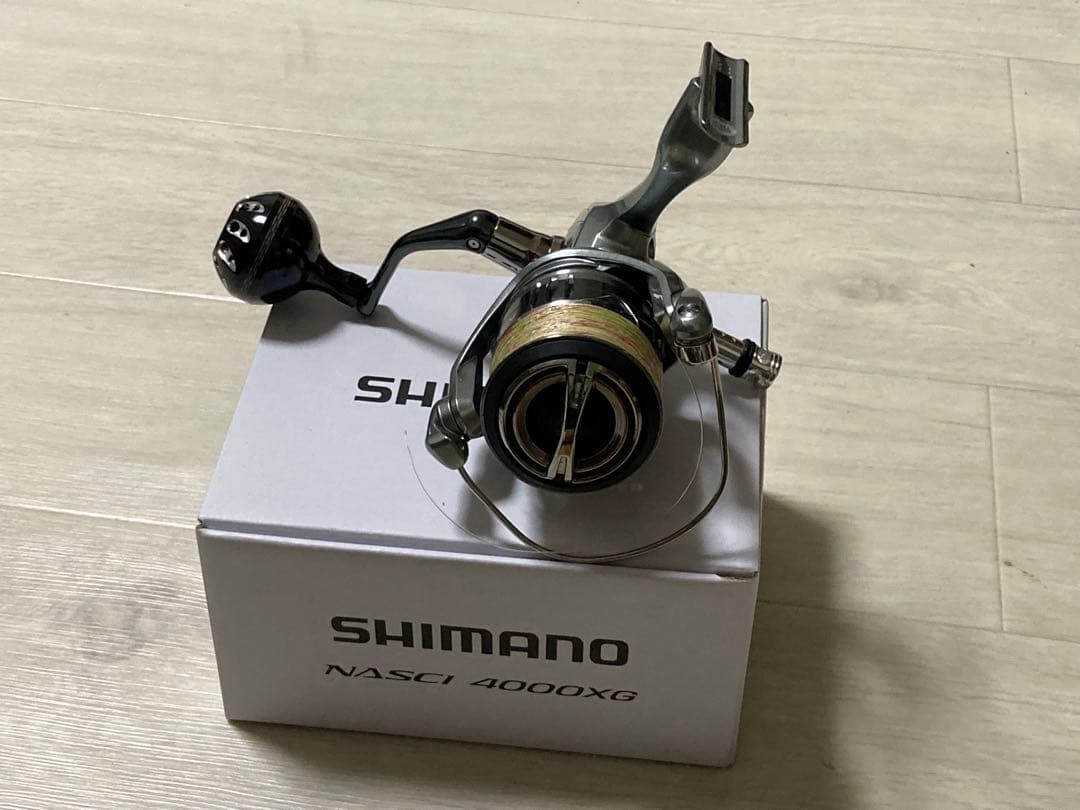 SHIMANO NASCI 4000XG リール　ゴメクサスハンドルノブ