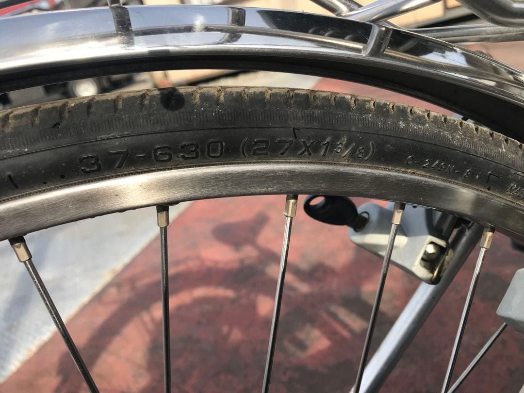自転車　動作品　27インチ　ギア3 取引限定