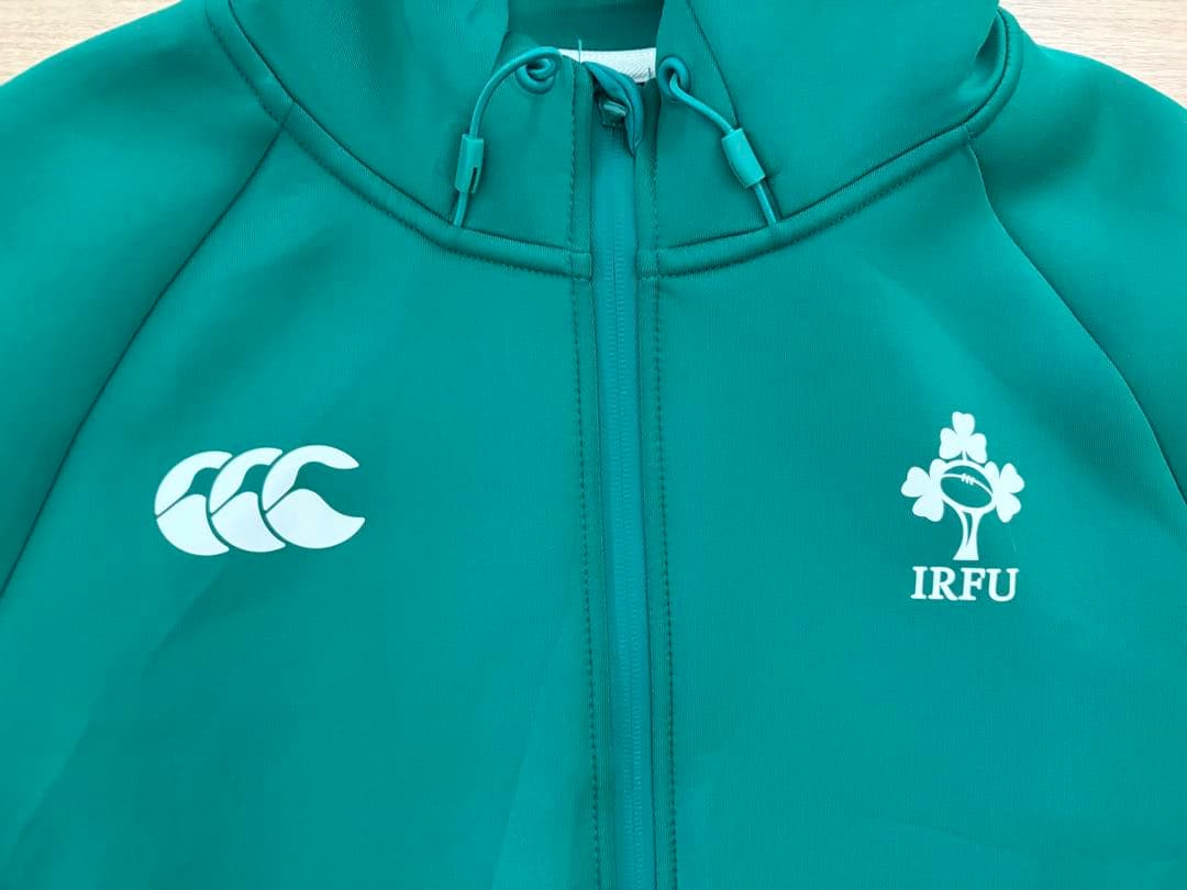 Canterbury ラグビー　アイルランド代表　選手用　フルジップパーカー M