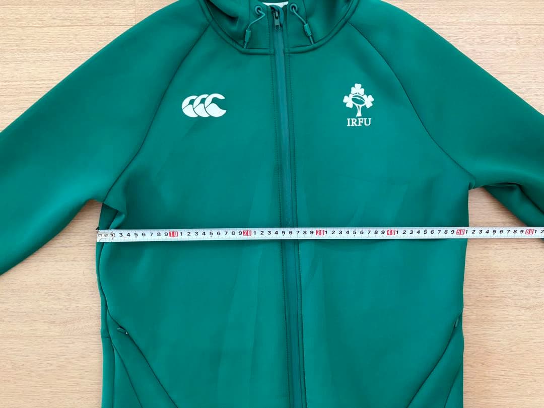 Canterbury ラグビー　アイルランド代表　選手用　フルジップパーカー M