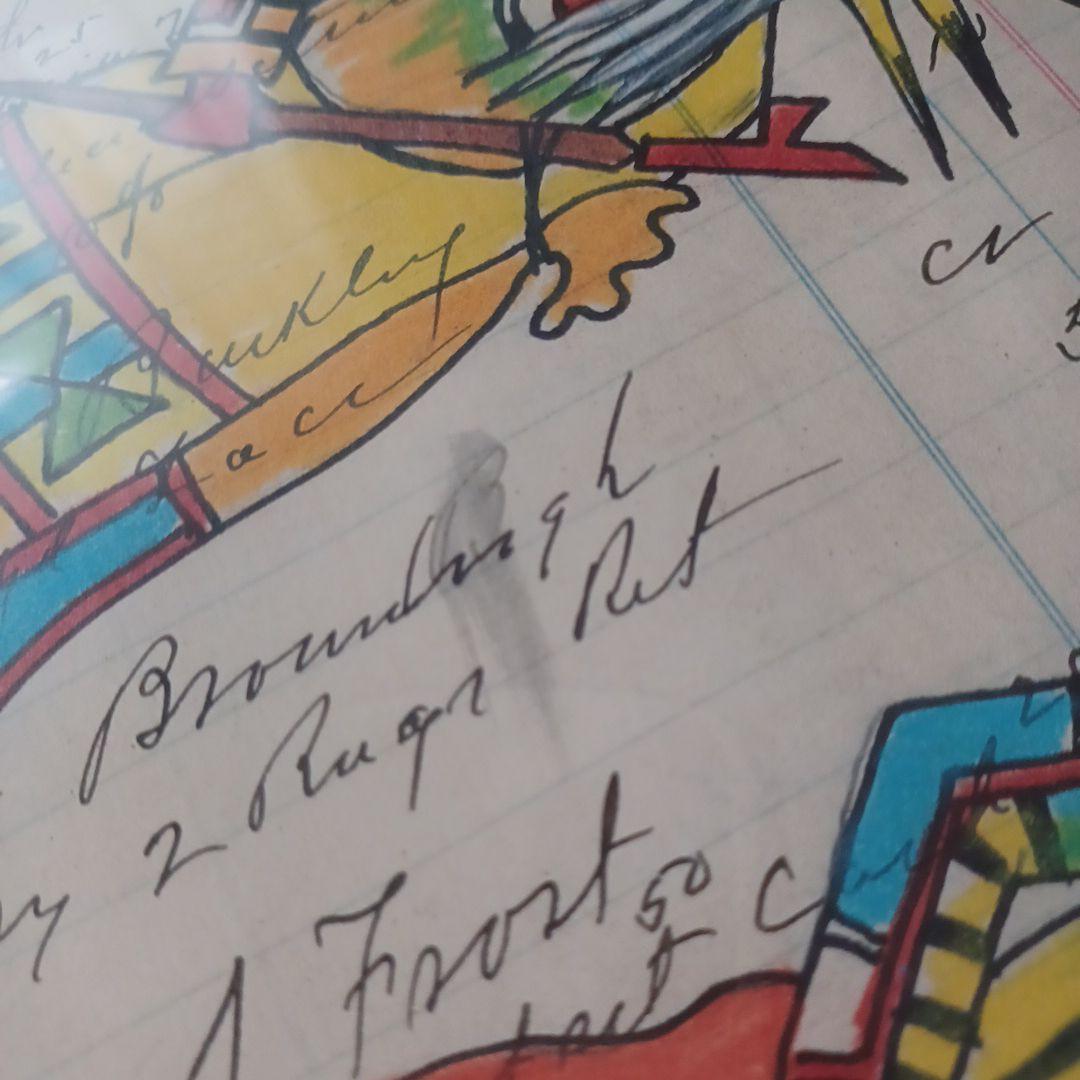 インディアン風アート作品 アメリカ先住民風 衣装デザイン画／原画スケッチ
