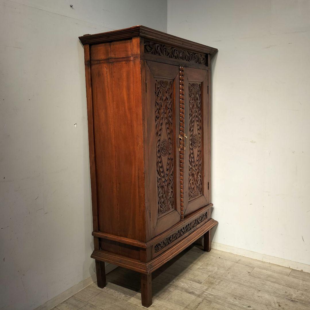M●Sale東名 総無垢　アンティークキャビネット　アジアン　什器