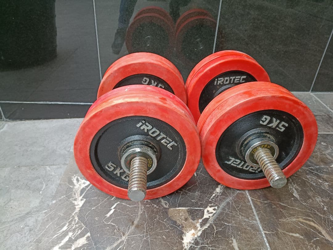ファイティングロード プレート5kg×8 2.5kg×4 ダンベル 計55kg
