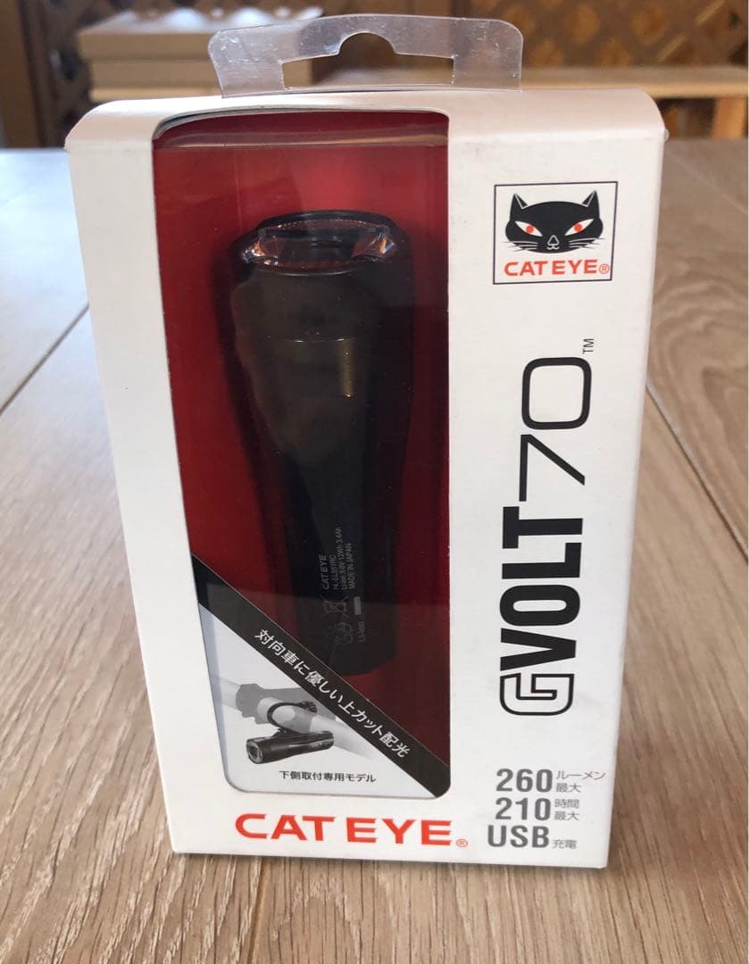 【新品.未使用】CAT EYE キャットアイライトヘッドライト GVOLT70②