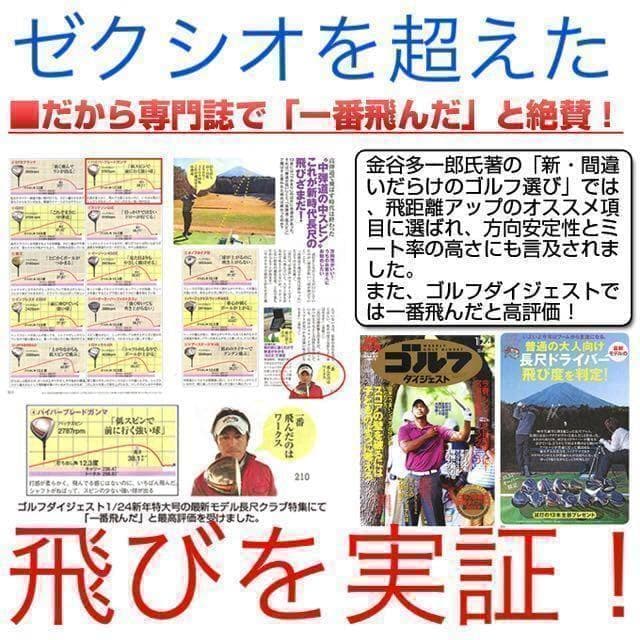 新品★雑誌テストで飛びNo1★ワークスゴルフハイパーブレードΓ USTマミヤ仕様