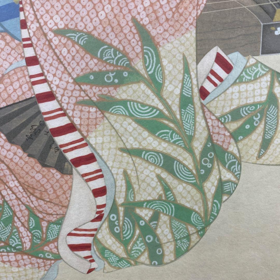 美品 掛け軸 上村松園筆「娘深雪」美人画 名画 限定品 浮世絵