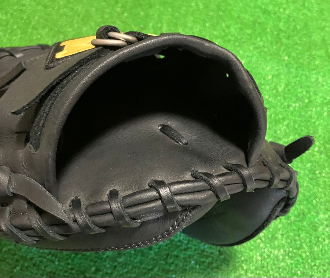 軟式野球 左投 キャッチャーミット ハイゴールド Hi-GOLD 捕手 大人 黒