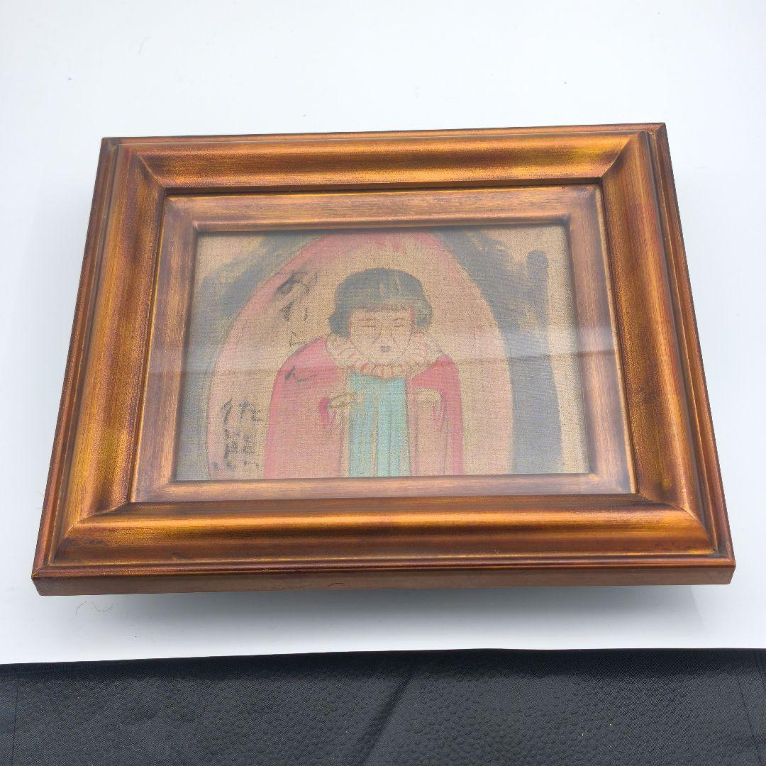 額装 絵画 真作 佐熊桂一郎 油絵 抽象画 洋画 女性像 日本画壇