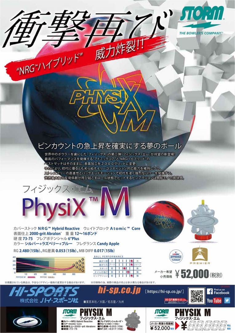 STORM PHYSIX フィジックスM 15P