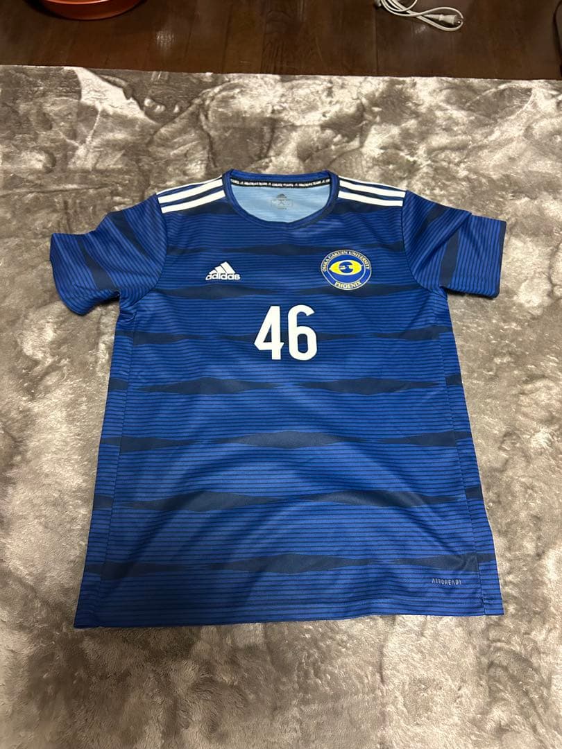 adidas サッカーウェア 2点セット 番号46 大阪学院大学サッカー部