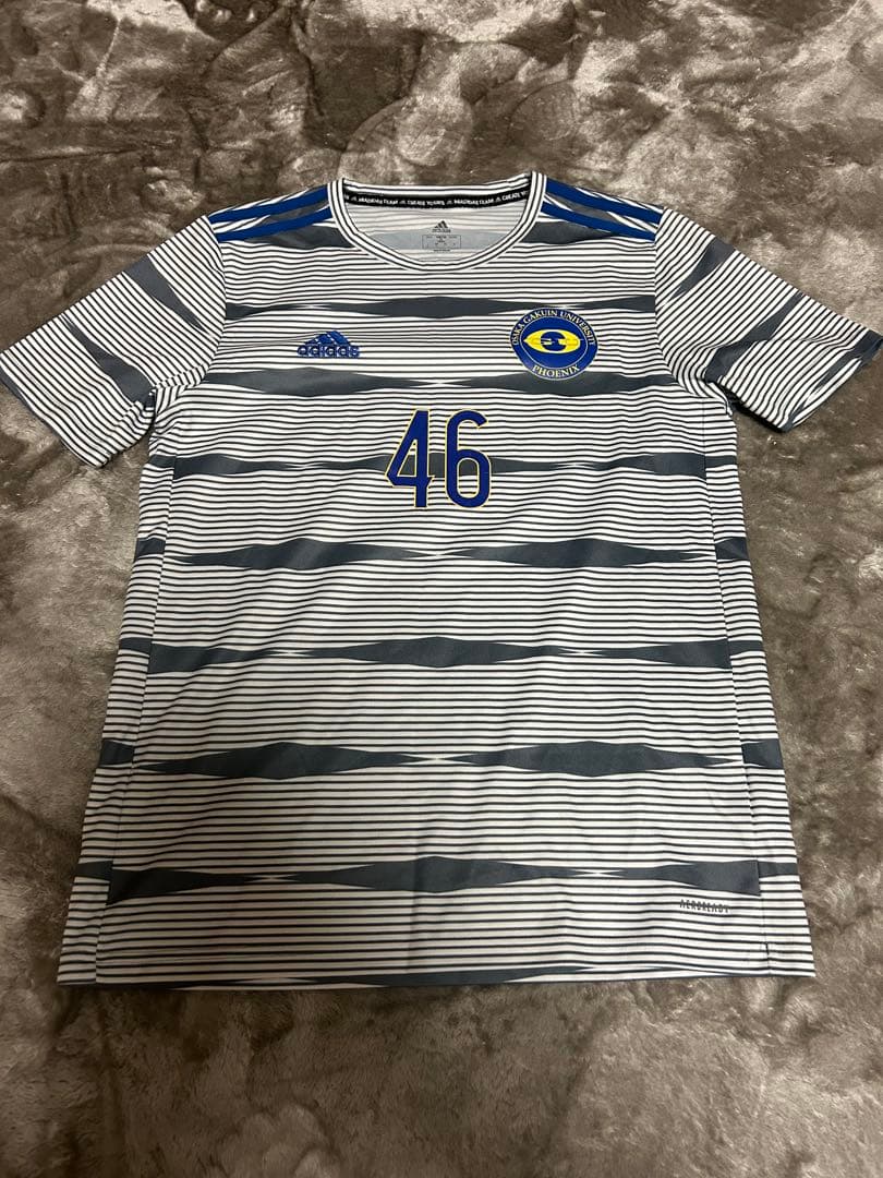 adidas サッカーウェア 2点セット 番号46 大阪学院大学サッカー部