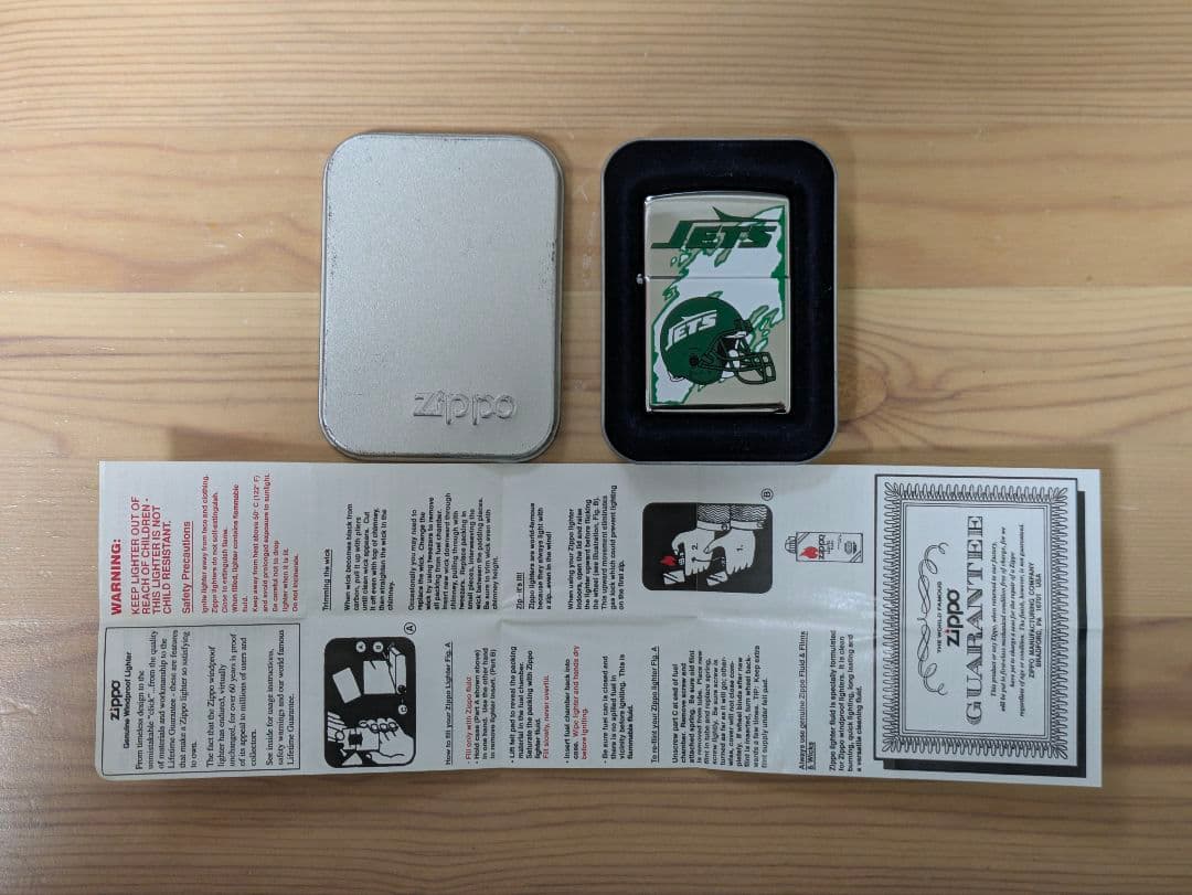 Zippo New York Jets 1997年 未使用品