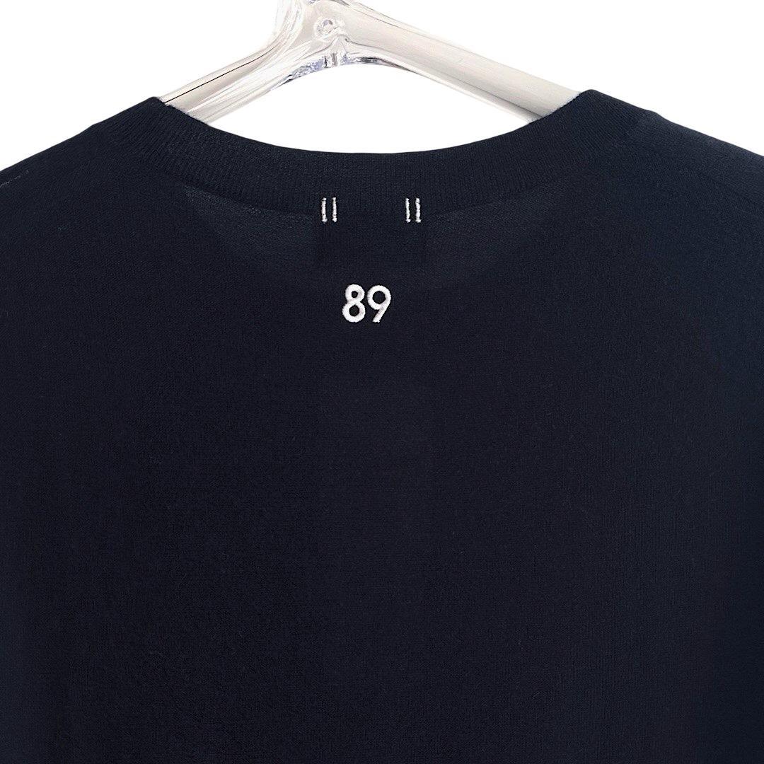 534★パーリーゲイツ 定価41,800円カシミヤニットセーター紺 7 2XL