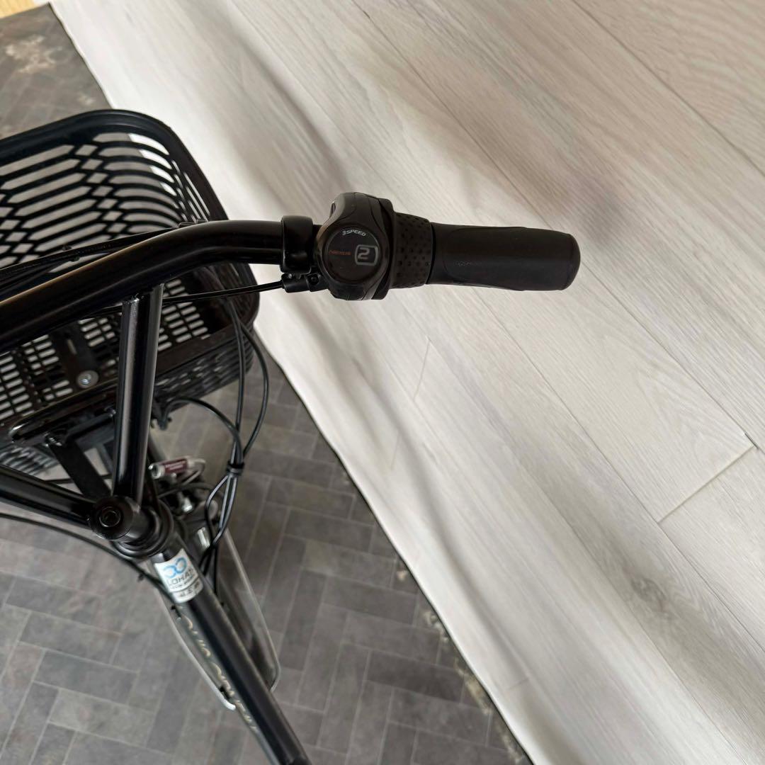 電動アシスト自転車 ブラック バスケット付き