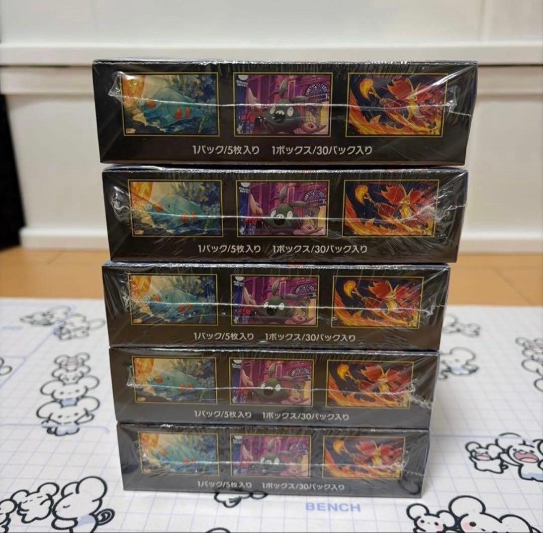 ポケモンカードニンジャスピナー BOX 未開封シュリンク付き　5BOX