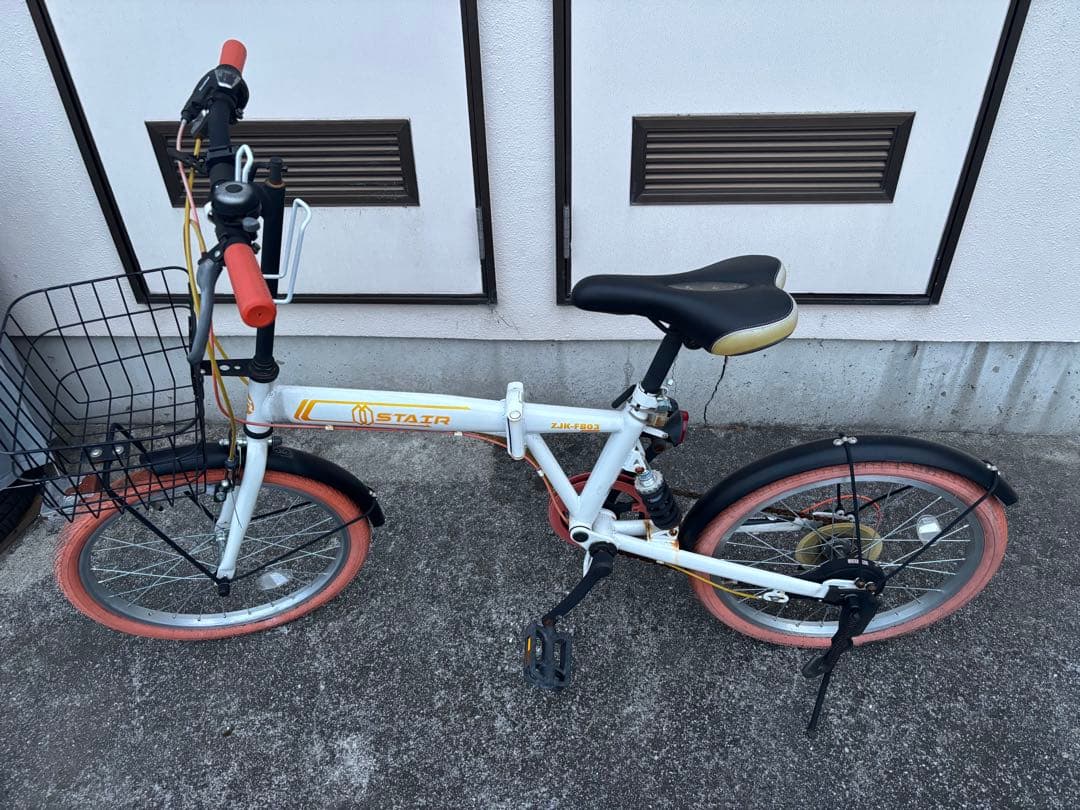 送料込み！MEISHU 折り畳み自転車シマノ6段変速 20インチ