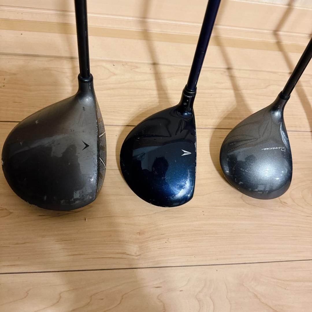 初心者用メンズゴルフクラブ13本フルセットミズノキャディバッグ付きすぐラウンド可