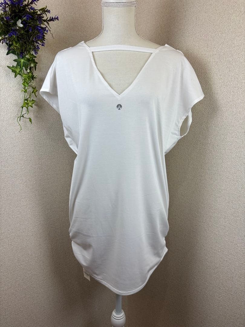 【タグ付未使用】 SUKALA プリントドレープ Tシャツ M