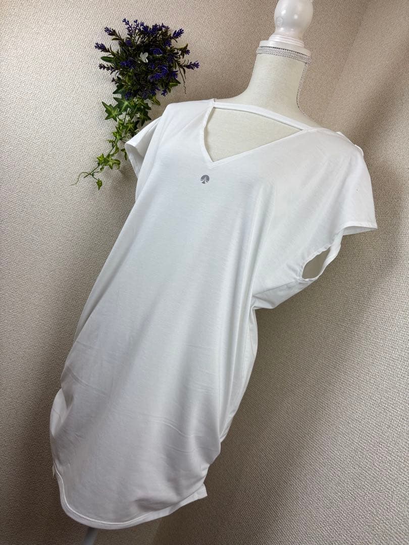 【タグ付未使用】 SUKALA プリントドレープ Tシャツ M