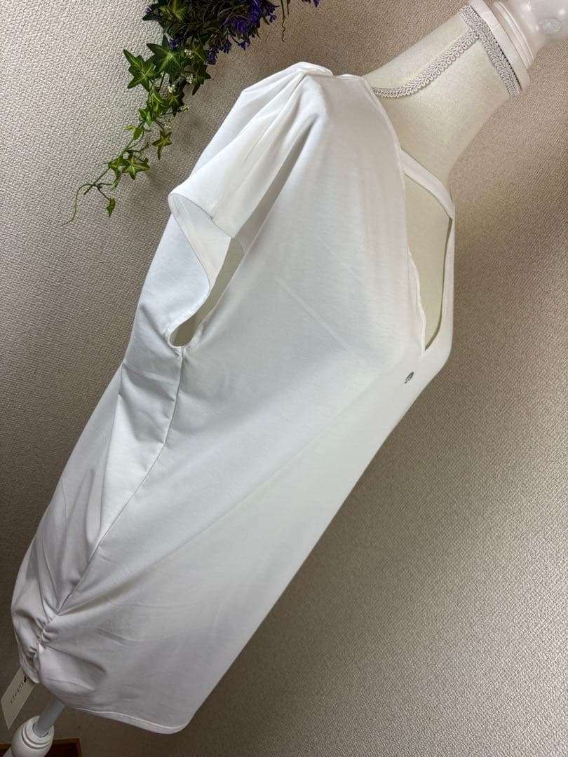 【タグ付未使用】 SUKALA プリントドレープ Tシャツ M
