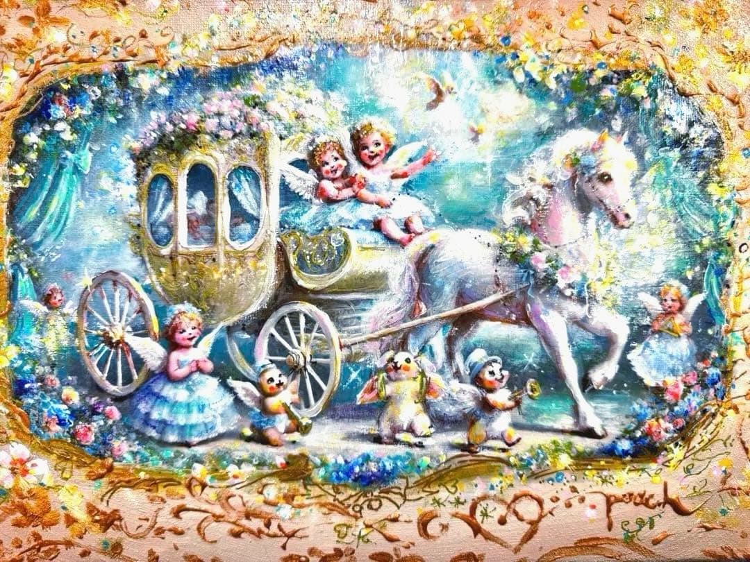 ふ*店様 絵画原画　ラブリーデュエット 〜恋のパレード〜