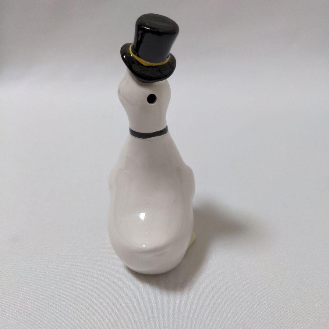 アヒルのカップル 陶器フィギュア 2個セット 昭和レトロ