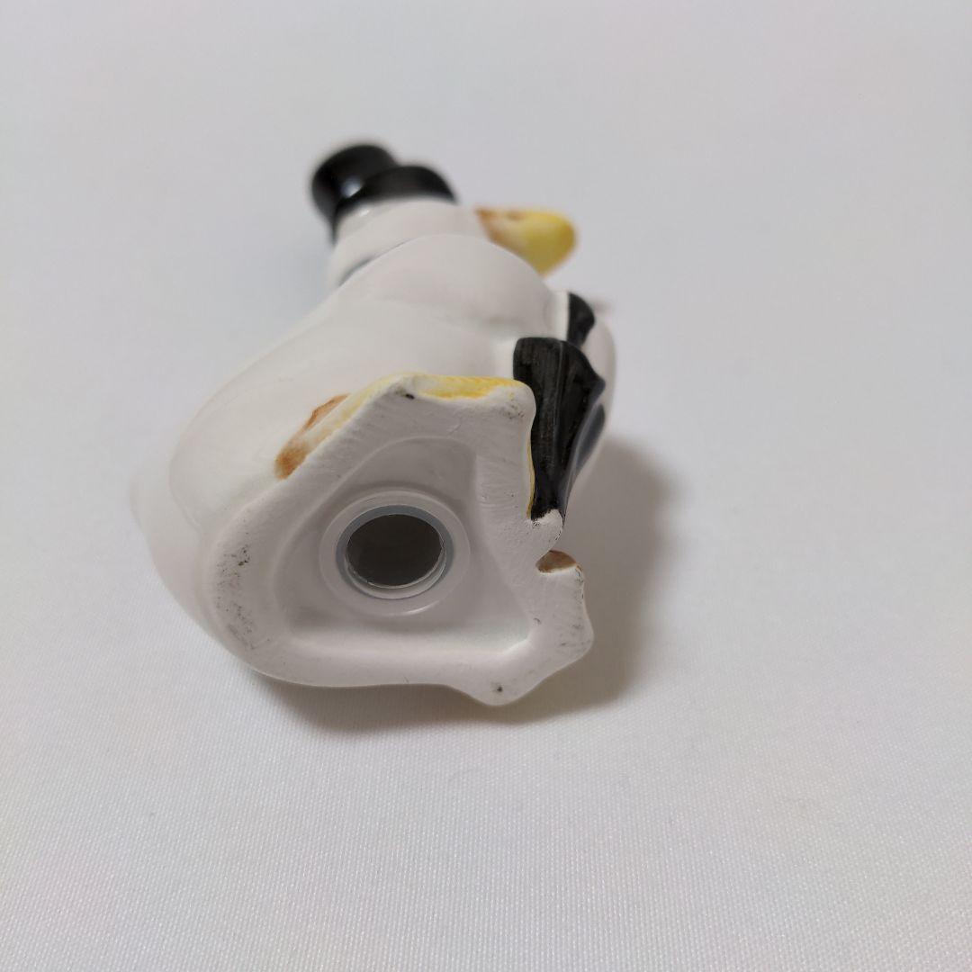 アヒルのカップル 陶器フィギュア 2個セット 昭和レトロ