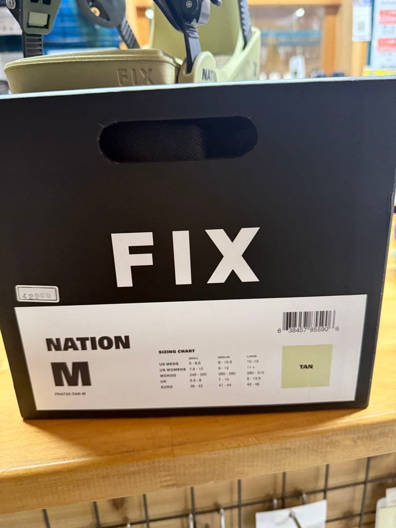 FIX NATION タン Mサイズ 新品 正規品 送料込み フィックス