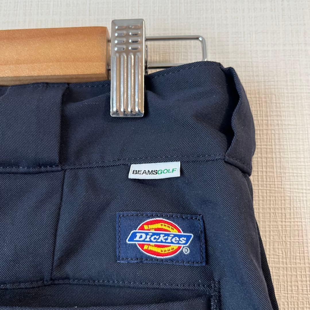 【美品】ビームスゴルフ × ディッキーズ 別注 ゴルフパンツ 32 ネイビー 紺