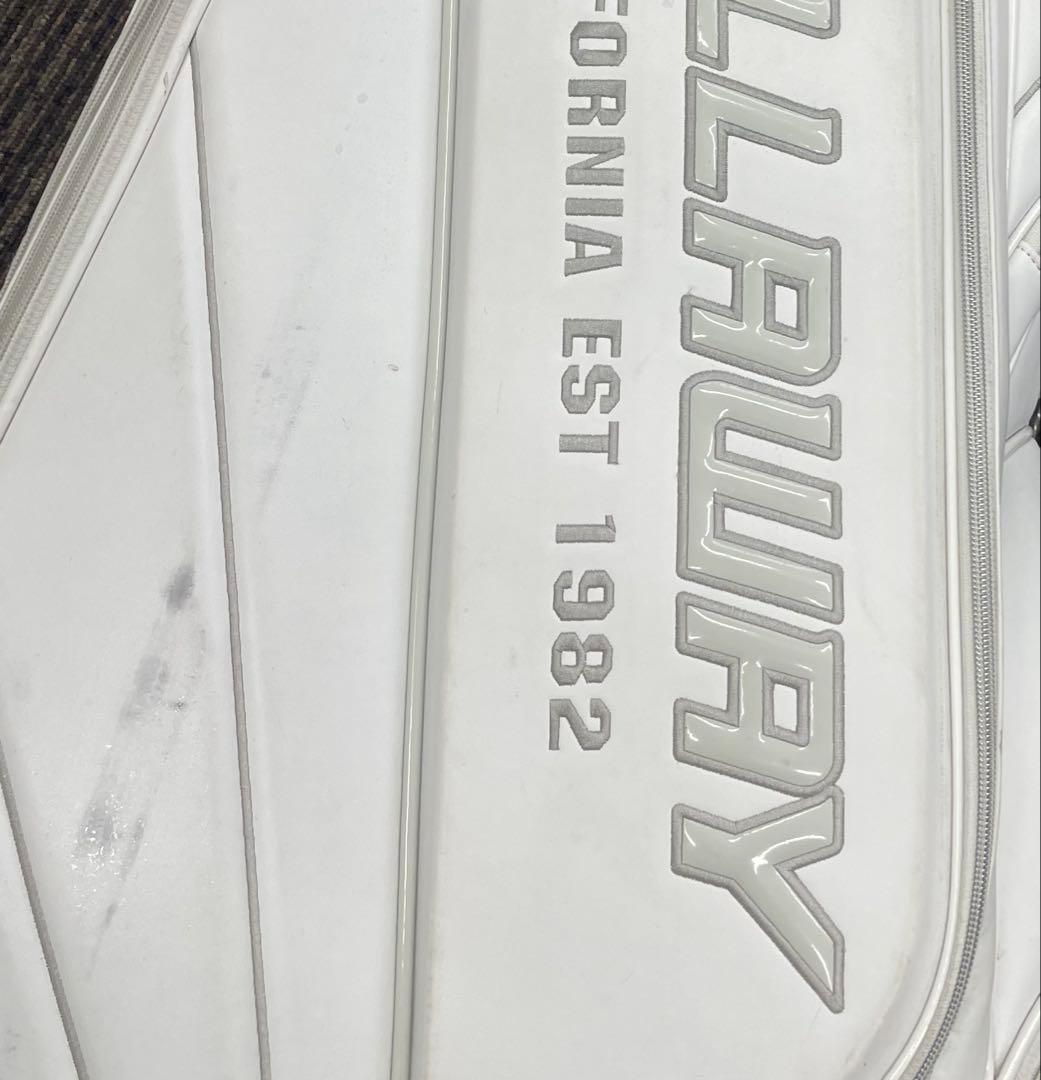 CALLAWAY キャディバッグ ホワイト 9.5