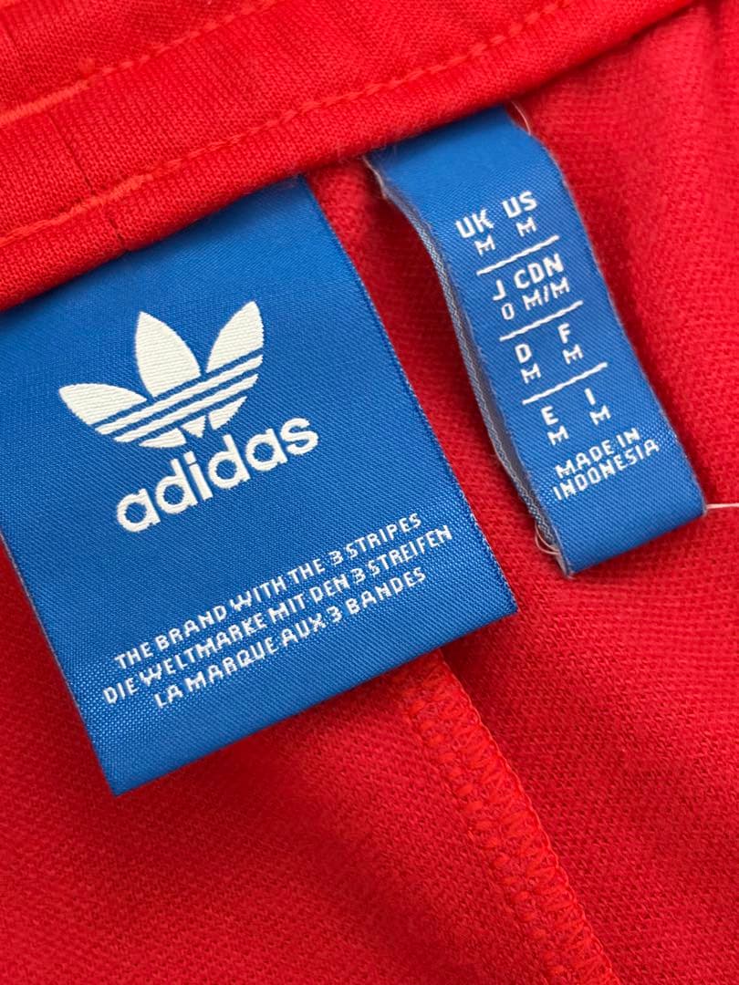 adidas ラインパンツ赤