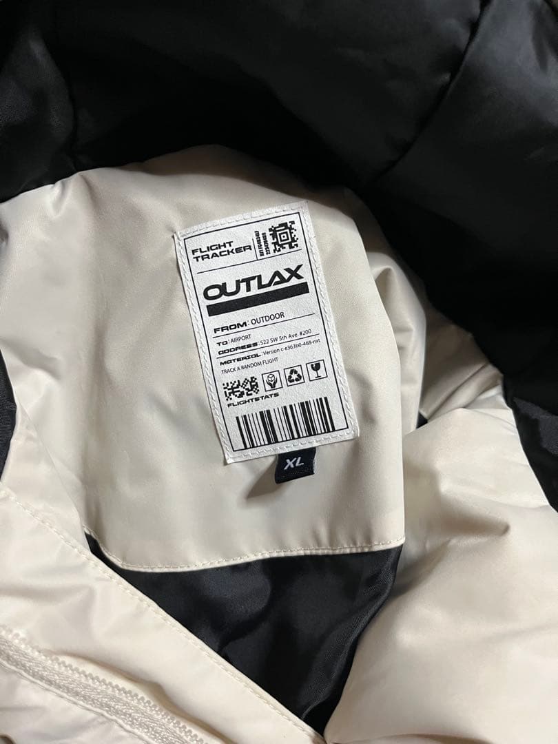 スノボウェア　OUTLAX アノラックジャケット XL ホワイト
