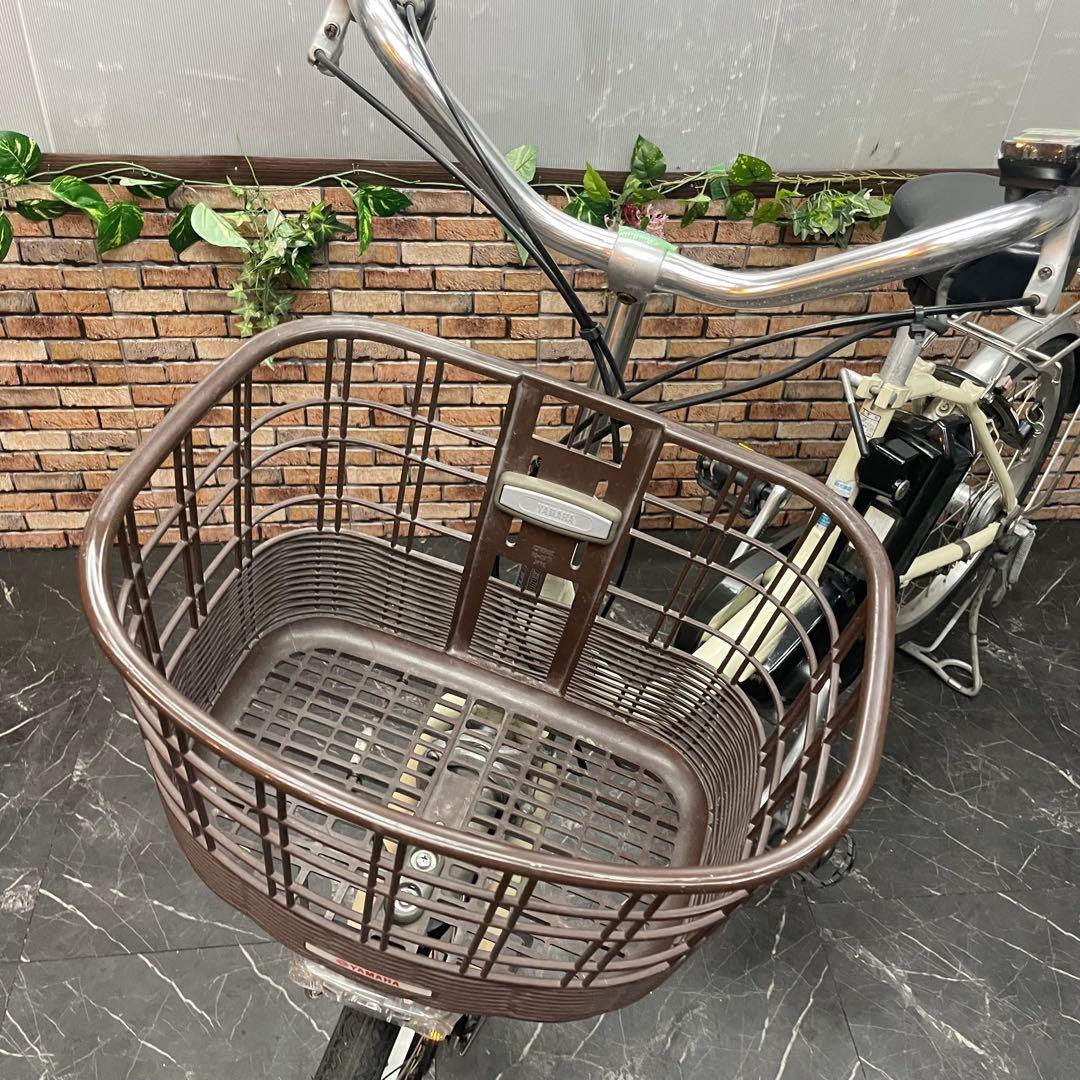 【17】電動自転車 YAMAHA PAS SION クリーム 20インチ
