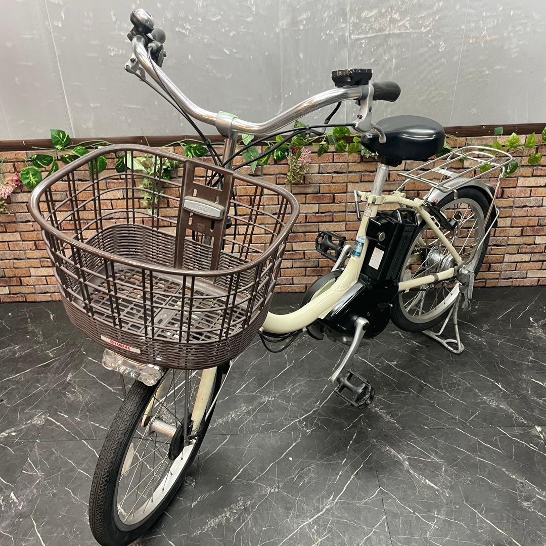 【17】電動自転車 YAMAHA PAS SION クリーム 20インチ