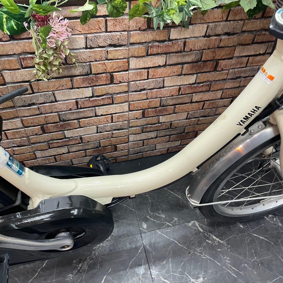 【17】電動自転車 YAMAHA PAS SION クリーム 20インチ