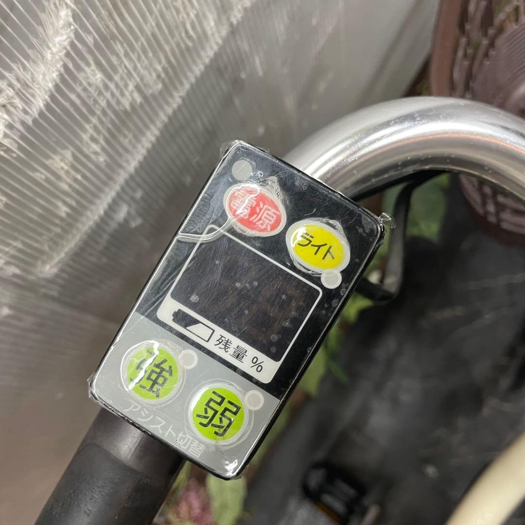 【17】電動自転車 YAMAHA PAS SION クリーム 20インチ