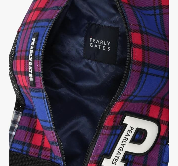 新品 PEARLY GATES パーリーゲイツ シューズケース マルチチェック
