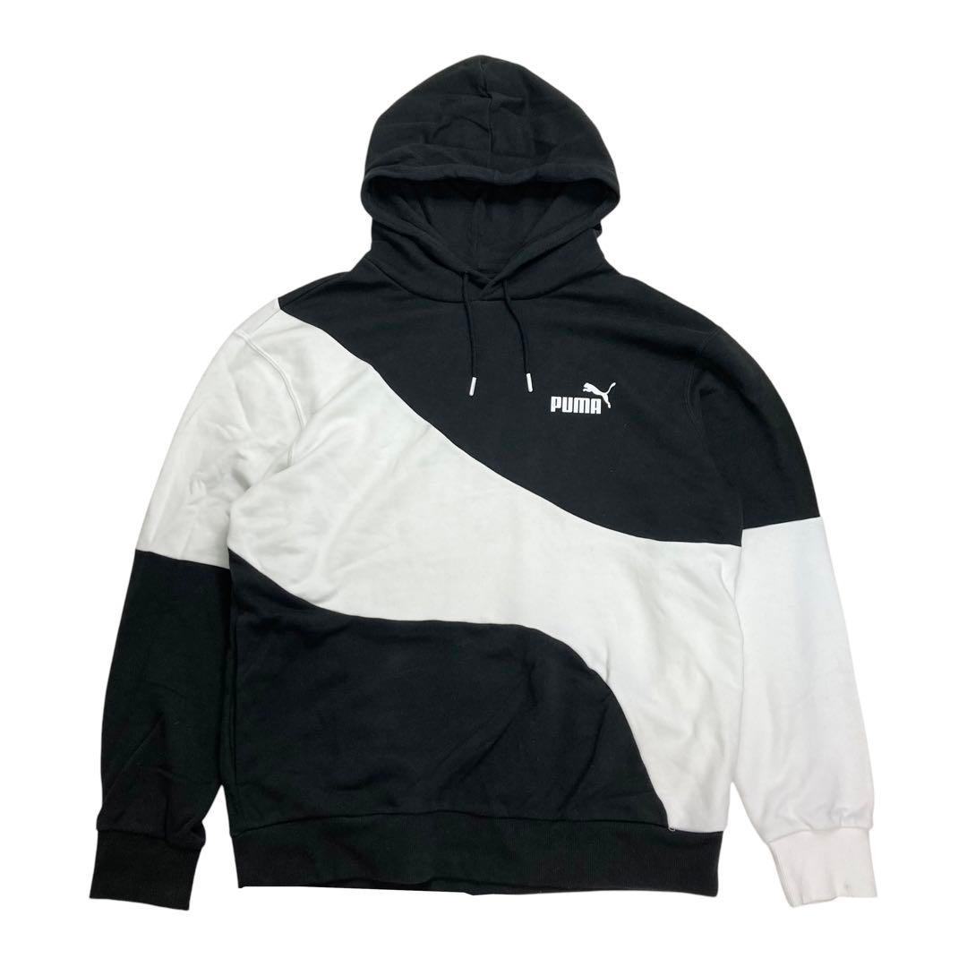 01M672◯PUMA キャット パーカー スウェットパンツ セットアップ XL