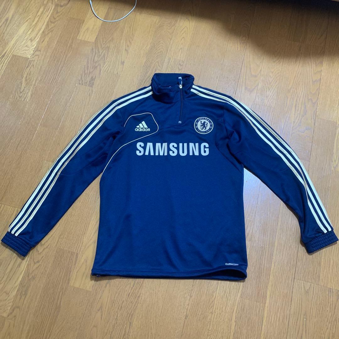 Chelsea adidas トレーニングジャージ ネイビー
