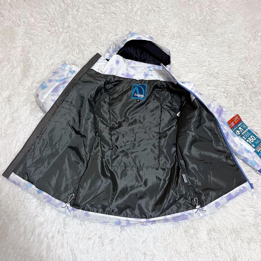 新品タグ付 ARBN 可愛い 女の子 160 スノーウェア上下 スキー スノボ