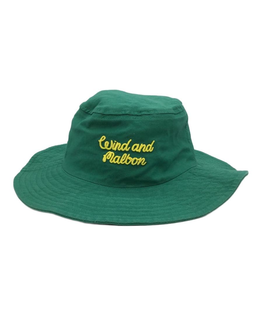 レア！Malbon×WIND AND SEAコラボ　緑　グリーン　バケットハット