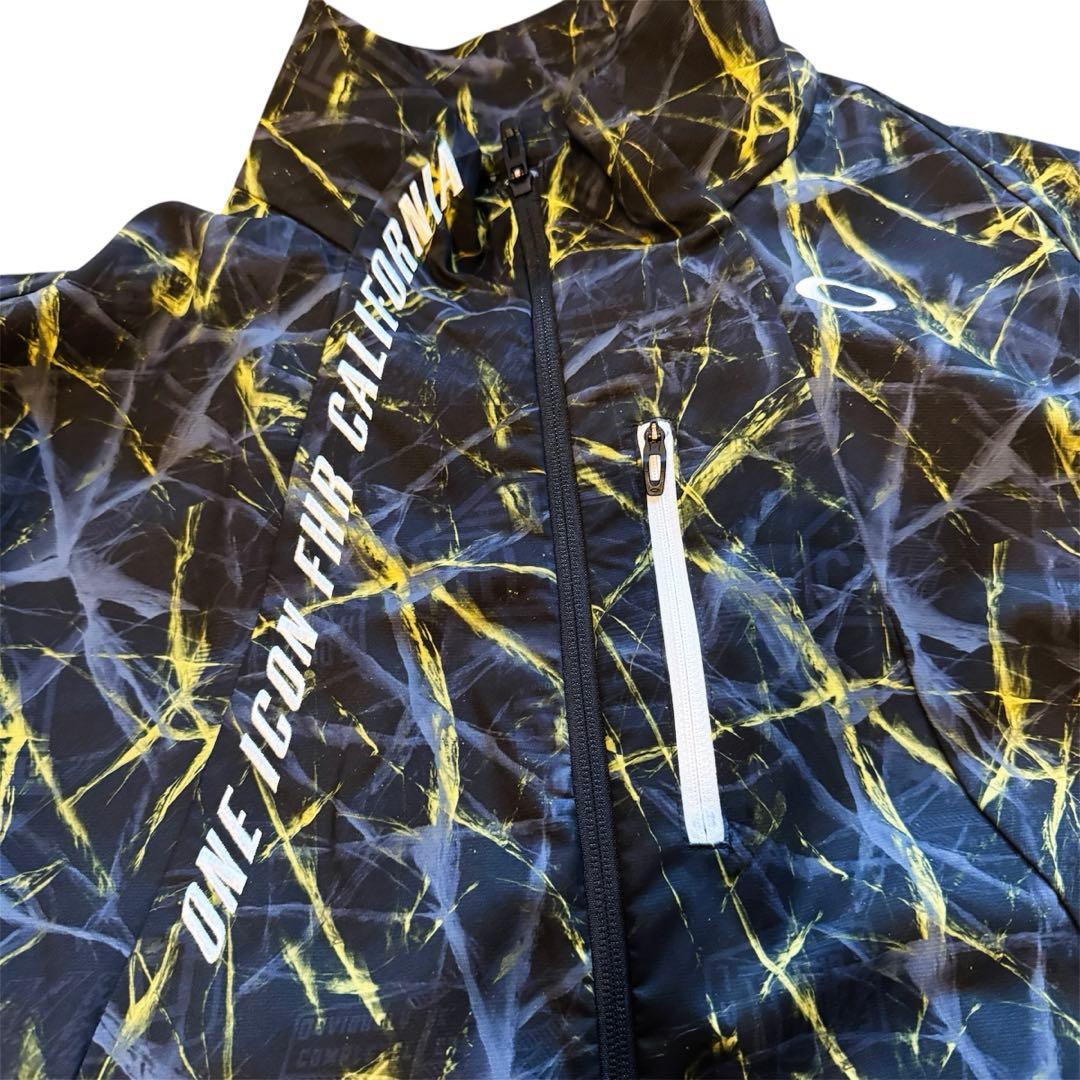 OAKLEY オークリー ゴルフ ウィンドブレーカー JPN XL2 黒×黄色