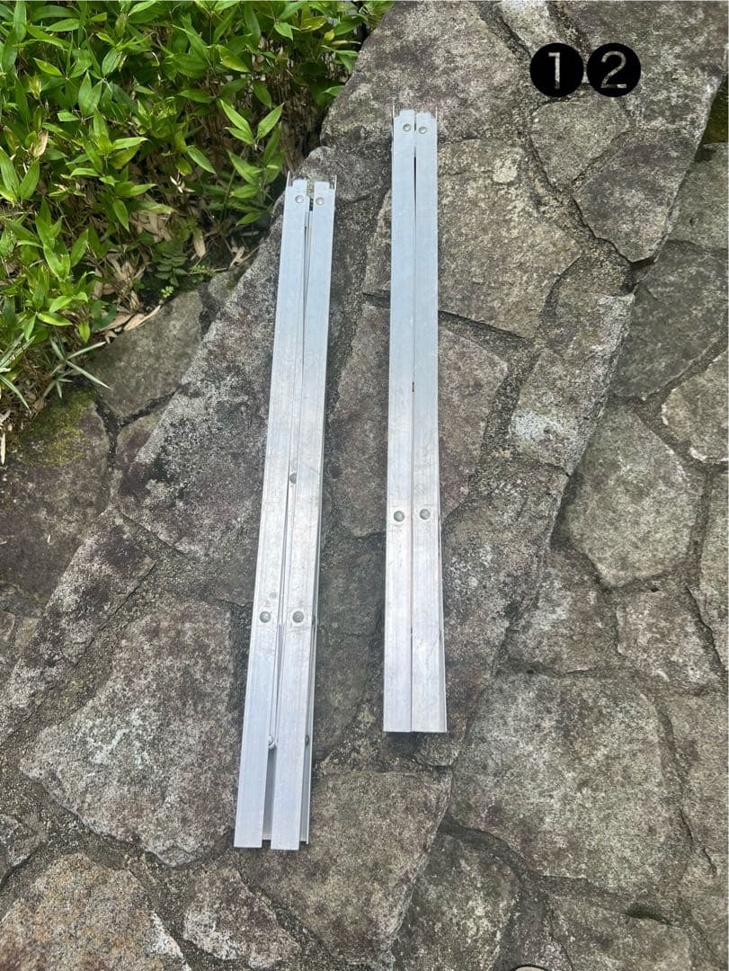 【廃盤品／中古】折りたたみ式アルミ製ハイスタンド２本価格❶❷セット販売