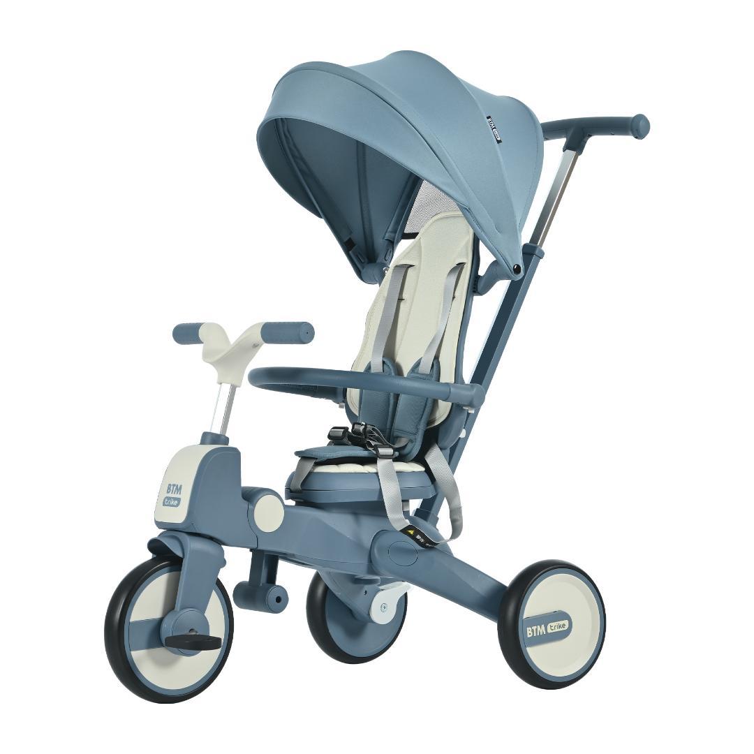 新品 誕生日お祝いプレゼント 子供用三輪車 ワンタッチ折りたたみ 高級7in1