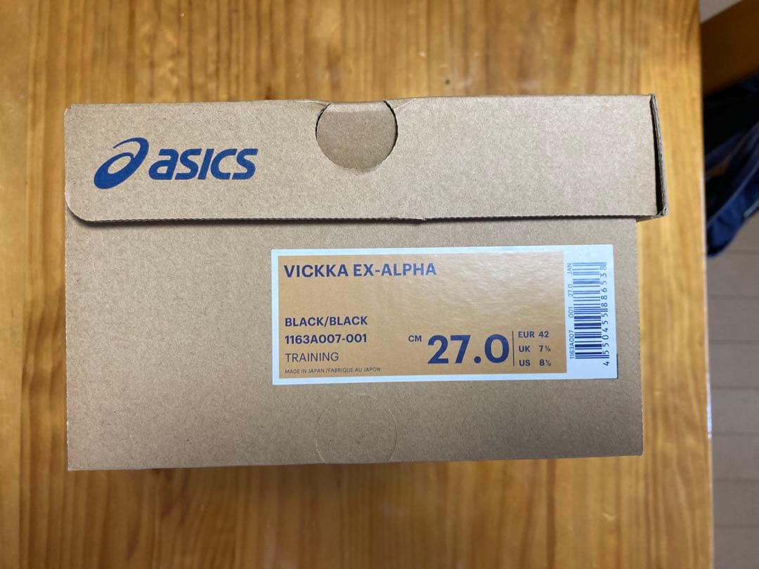 新品asics VICKKA EX-ALPHA27.0 BK/BK