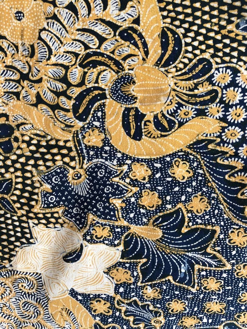 手描き、草木染め オールドバティック(8452)