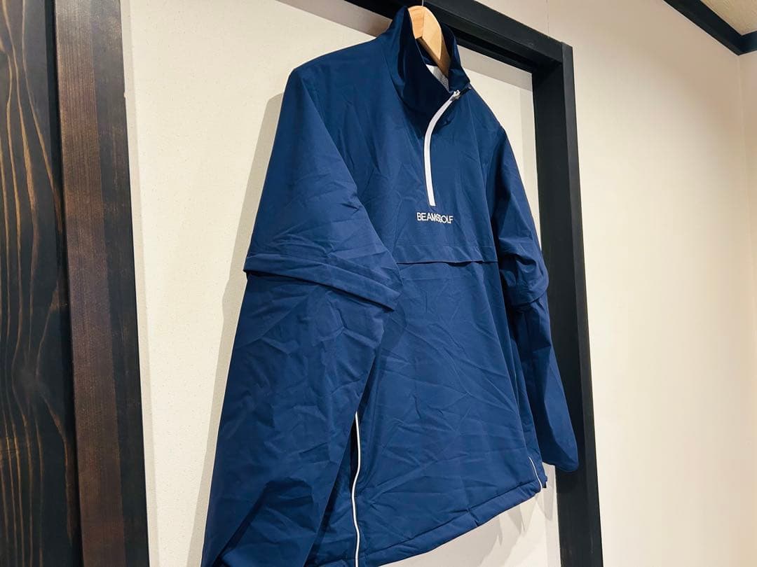 BEAMS GOLF ネイビー ハーフジップジャケット スニードジャック
