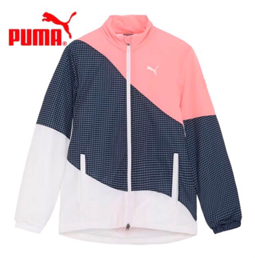 【PUMA/プーマ】GOLF ハイパーストレッチ カラーブロック中綿ジャケットL
