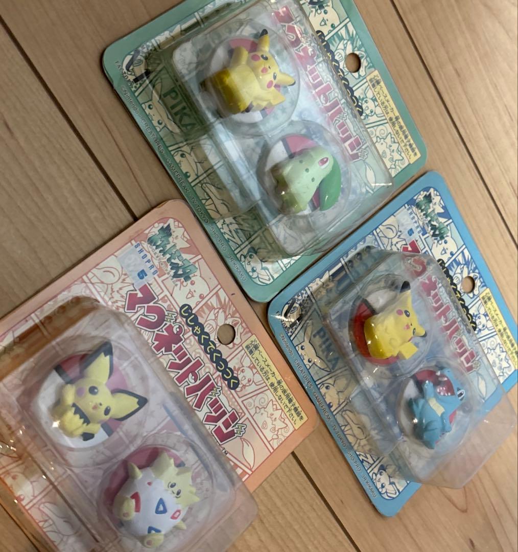 ポケットモンスター じしゃくでくっつく マグネットバッジ セット チコリータ