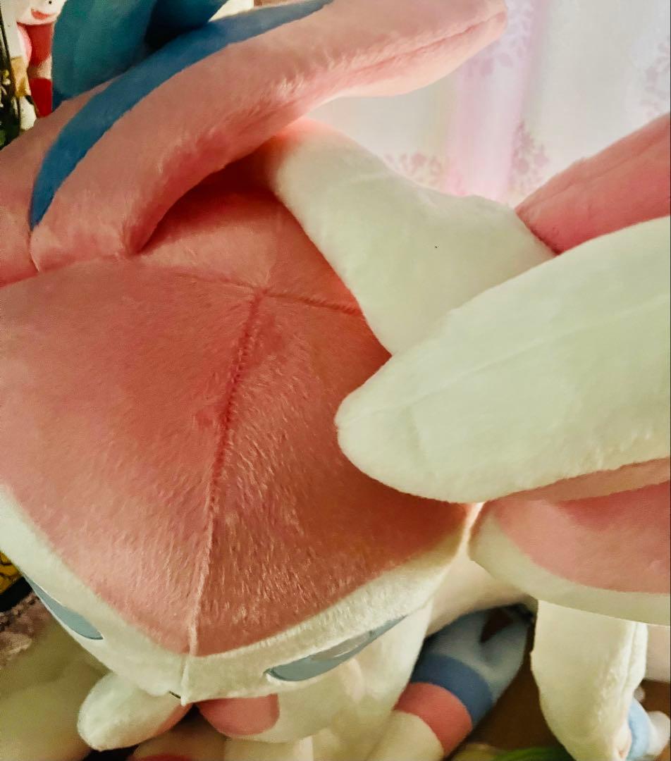 ポケットモンスター　等身大　ニンフィア　寝そべり　ぬいぐるみ　ポケモン